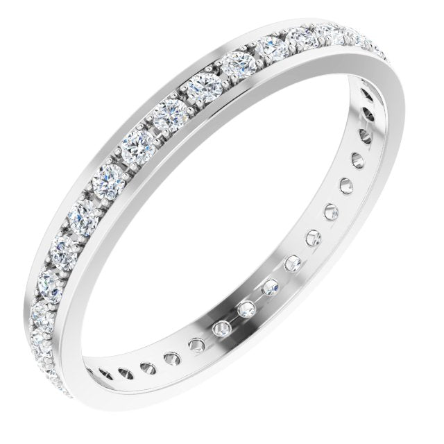 0.50 ct. Round Diamond Eternity Band-VIRABYANI